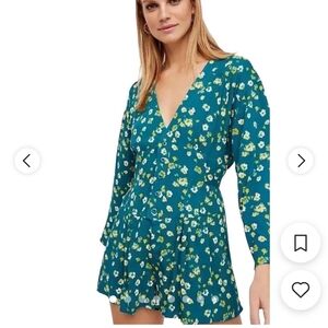 Free People Ditzy Print Floral Long Sleeve Romper
